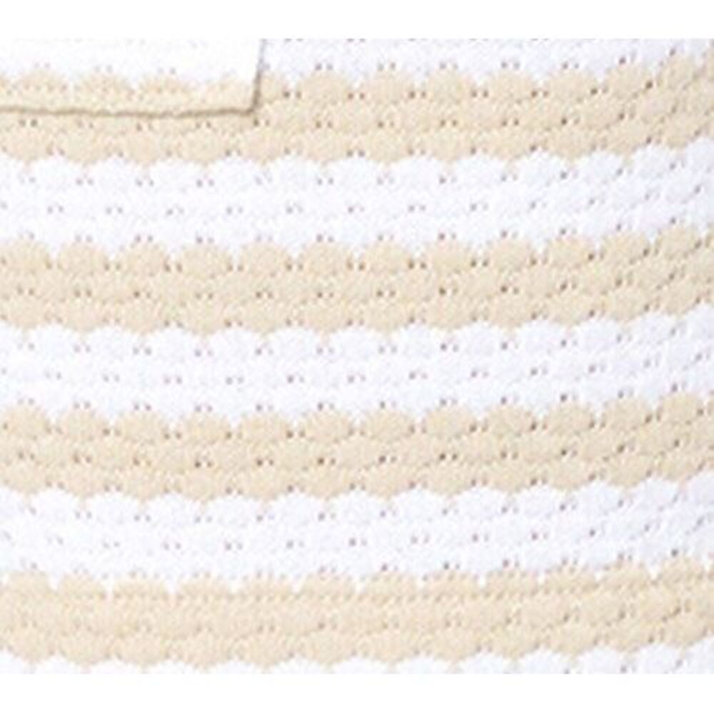 Belle by Kim Gravel Women's Pants Sz S Nautical Knit " Striped White A686142 - Picture 3 of 4